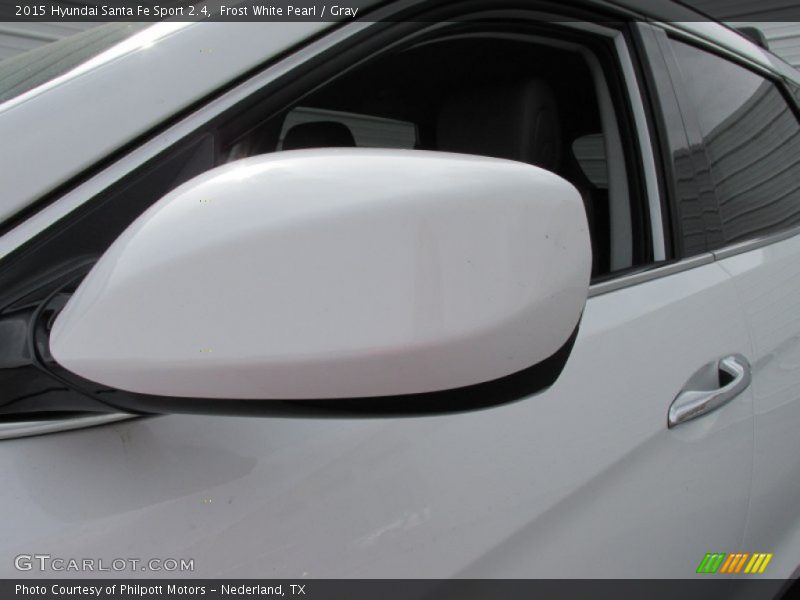 Frost White Pearl / Gray 2015 Hyundai Santa Fe Sport 2.4