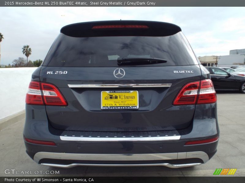 Steel Grey Metallic / Grey/Dark Grey 2015 Mercedes-Benz ML 250 BlueTEC 4Matic