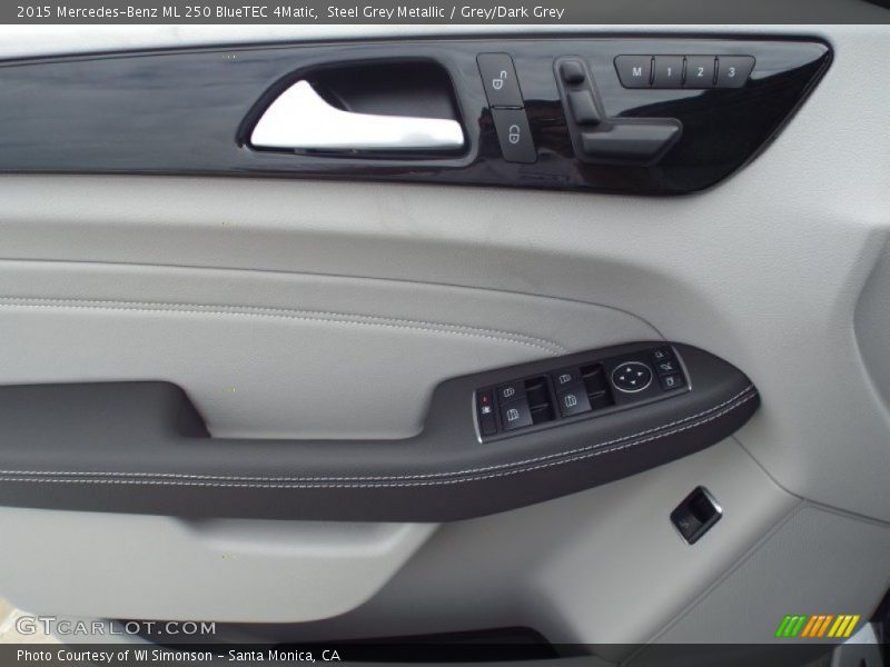 Steel Grey Metallic / Grey/Dark Grey 2015 Mercedes-Benz ML 250 BlueTEC 4Matic