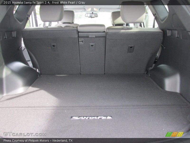 Frost White Pearl / Gray 2015 Hyundai Santa Fe Sport 2.4