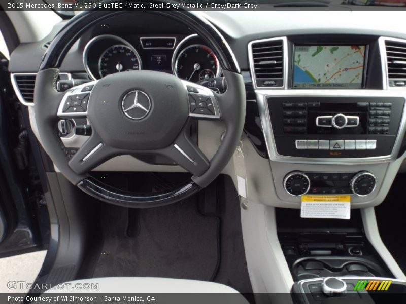 Steel Grey Metallic / Grey/Dark Grey 2015 Mercedes-Benz ML 250 BlueTEC 4Matic