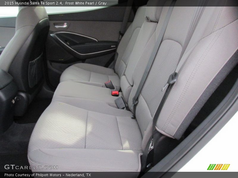 Frost White Pearl / Gray 2015 Hyundai Santa Fe Sport 2.4