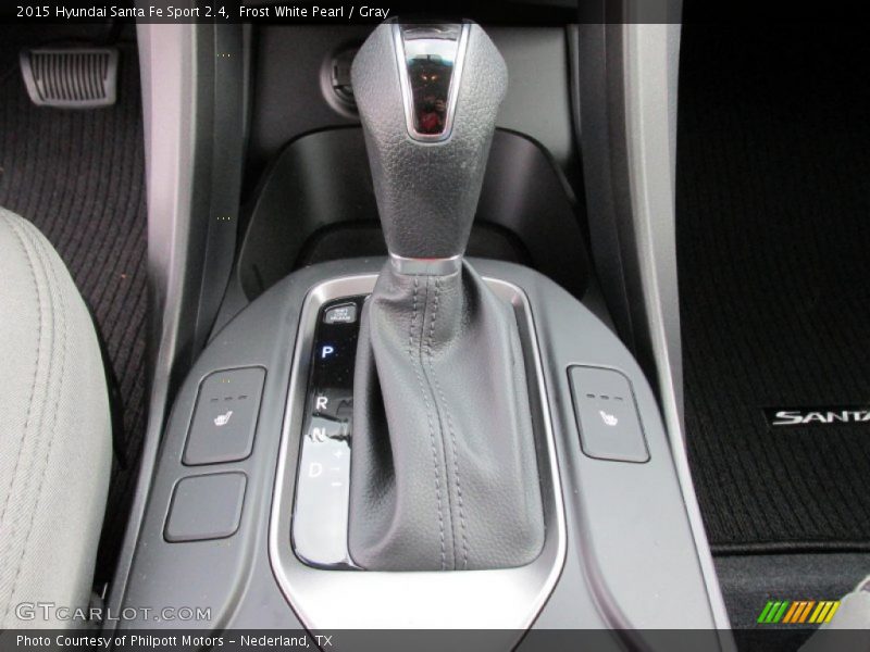 Frost White Pearl / Gray 2015 Hyundai Santa Fe Sport 2.4