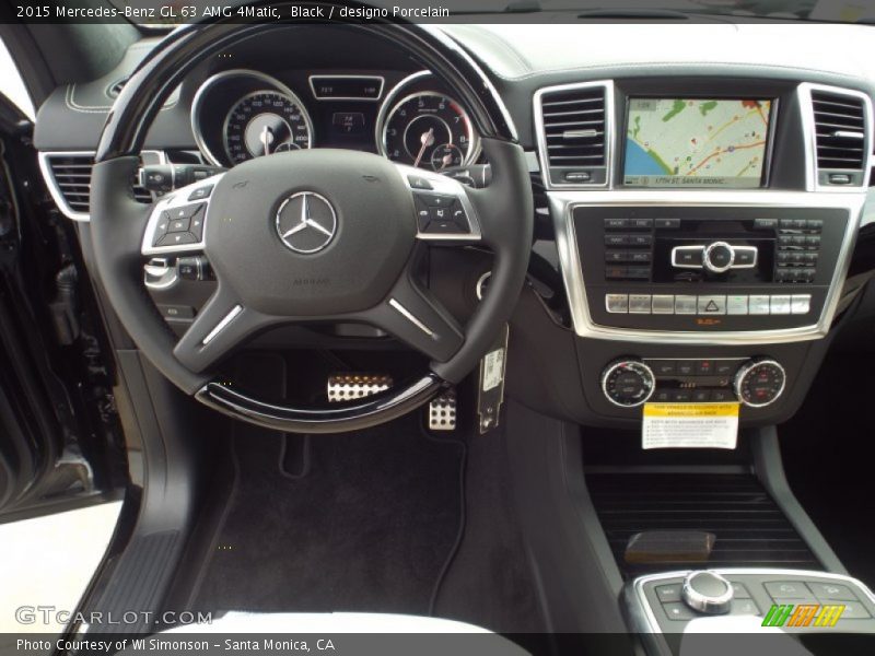 Black / designo Porcelain 2015 Mercedes-Benz GL 63 AMG 4Matic