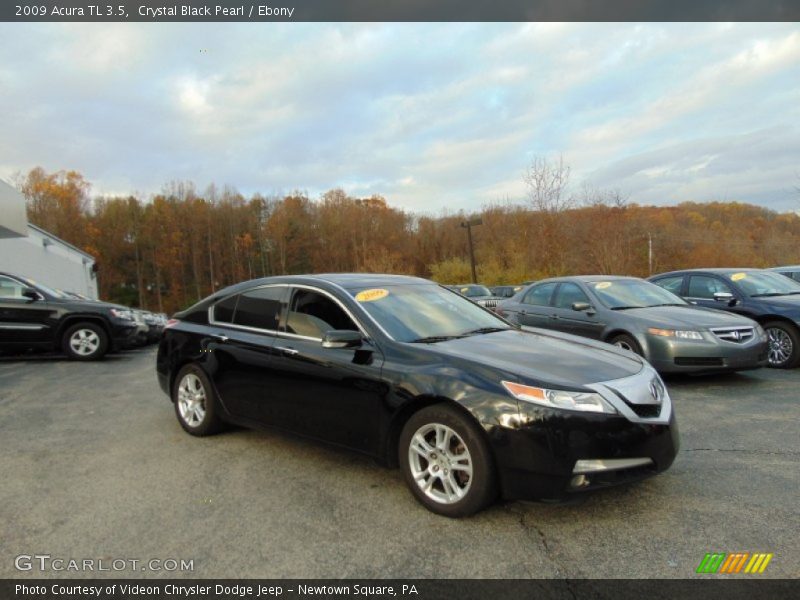 Crystal Black Pearl / Ebony 2009 Acura TL 3.5