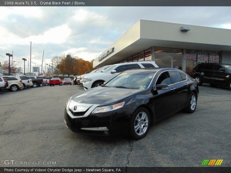 Crystal Black Pearl / Ebony 2009 Acura TL 3.5