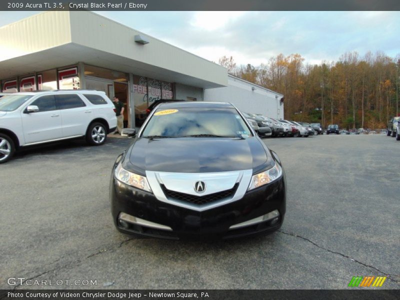 Crystal Black Pearl / Ebony 2009 Acura TL 3.5