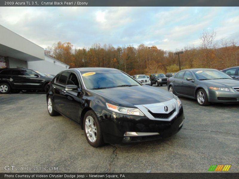 Crystal Black Pearl / Ebony 2009 Acura TL 3.5