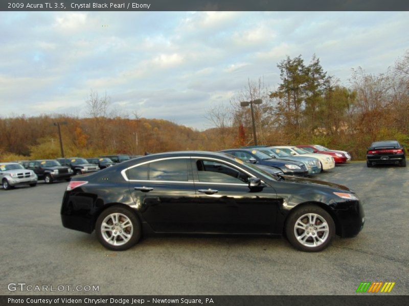 Crystal Black Pearl / Ebony 2009 Acura TL 3.5