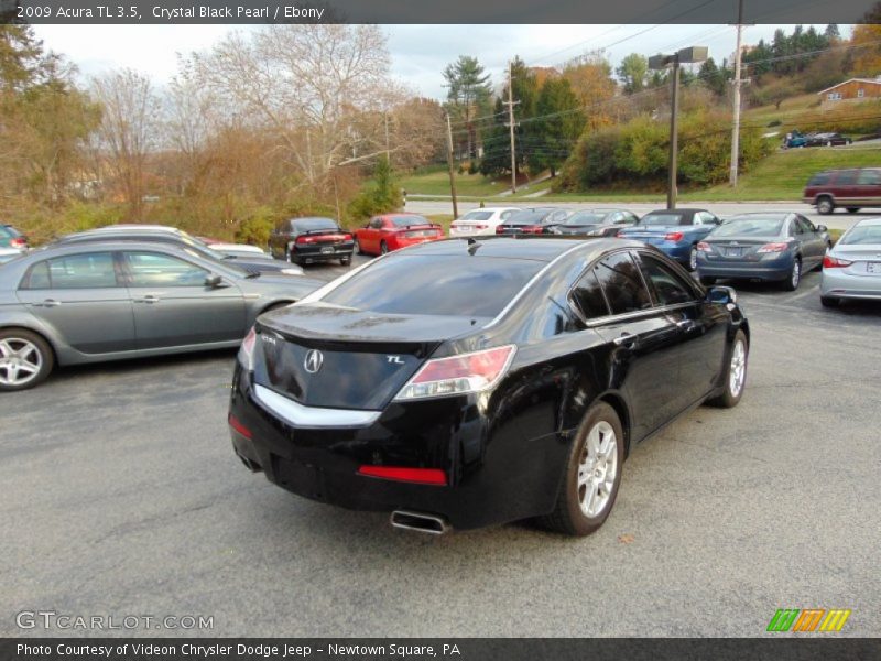 Crystal Black Pearl / Ebony 2009 Acura TL 3.5