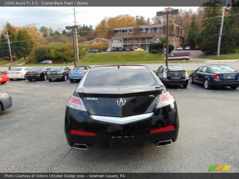 Crystal Black Pearl / Ebony 2009 Acura TL 3.5
