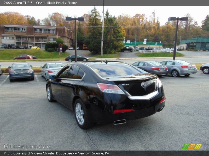 Crystal Black Pearl / Ebony 2009 Acura TL 3.5