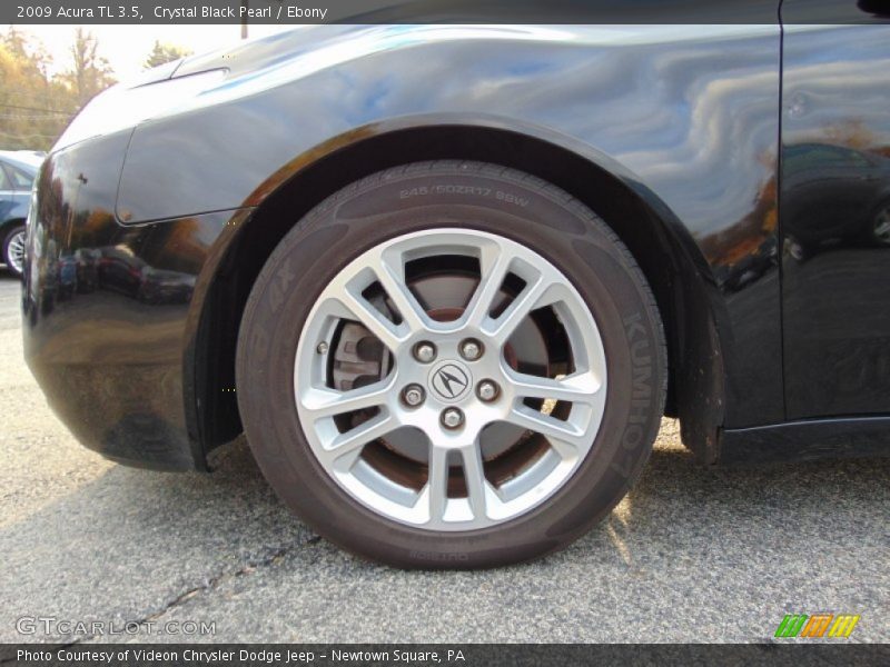 Crystal Black Pearl / Ebony 2009 Acura TL 3.5