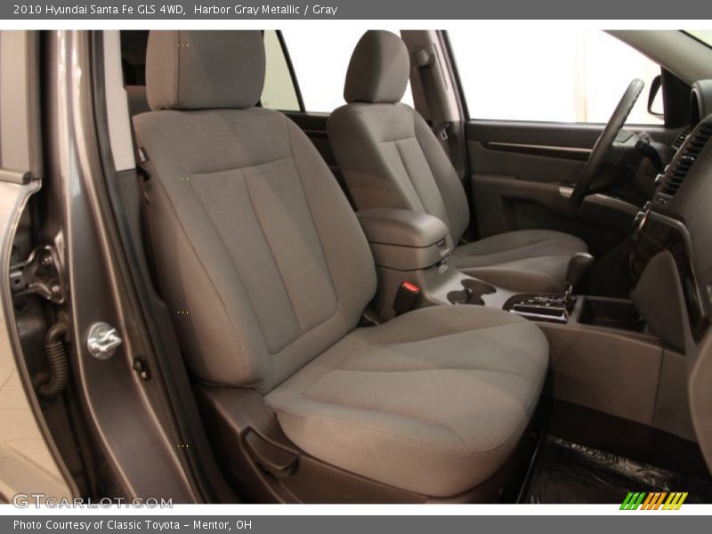 Harbor Gray Metallic / Gray 2010 Hyundai Santa Fe GLS 4WD
