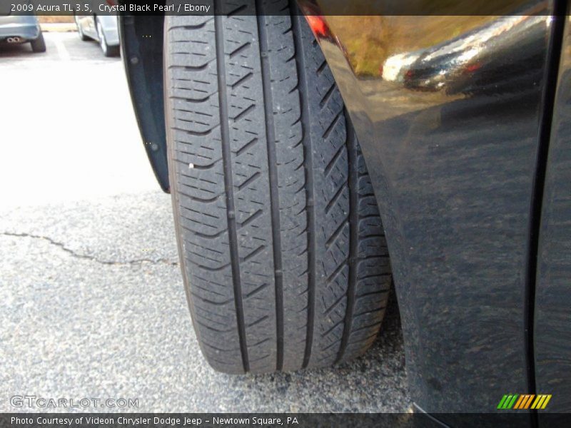 Crystal Black Pearl / Ebony 2009 Acura TL 3.5