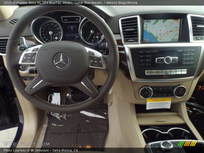Lunar Blue Metallic / Almond Beige/Mocha 2015 Mercedes-Benz ML 250 BlueTEC 4Matic