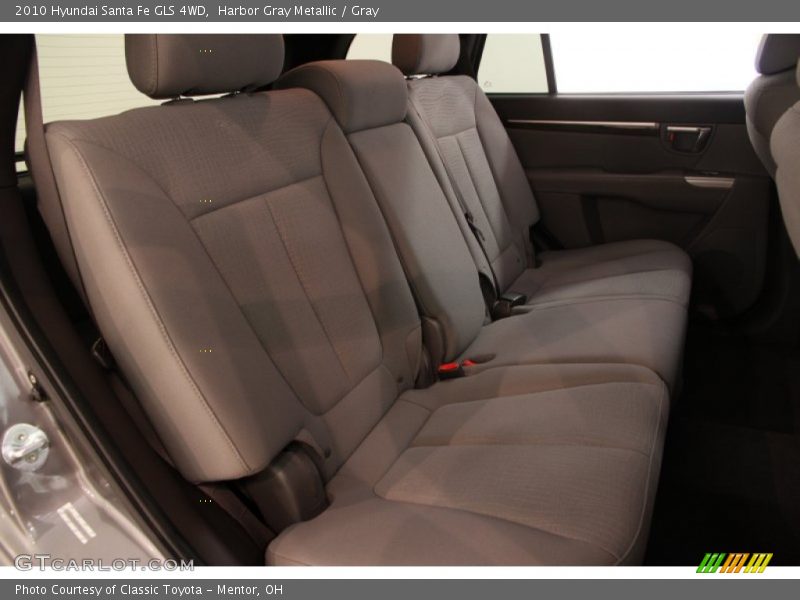 Harbor Gray Metallic / Gray 2010 Hyundai Santa Fe GLS 4WD