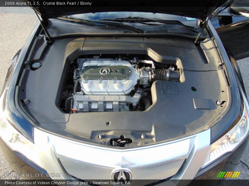Crystal Black Pearl / Ebony 2009 Acura TL 3.5