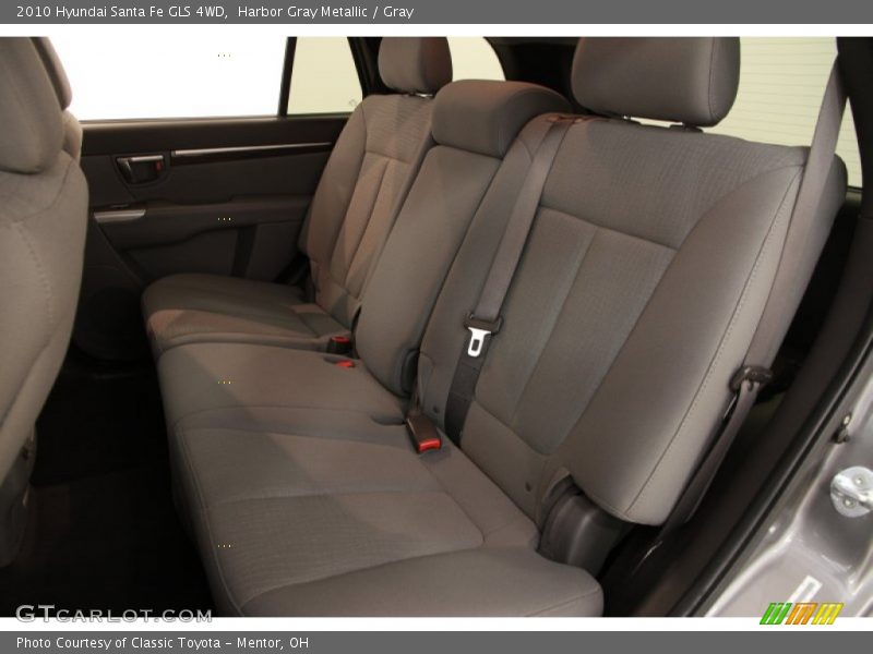 Harbor Gray Metallic / Gray 2010 Hyundai Santa Fe GLS 4WD