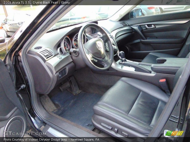 Crystal Black Pearl / Ebony 2009 Acura TL 3.5