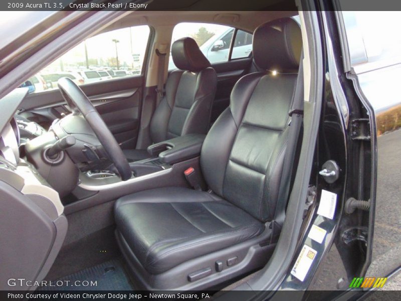 Crystal Black Pearl / Ebony 2009 Acura TL 3.5
