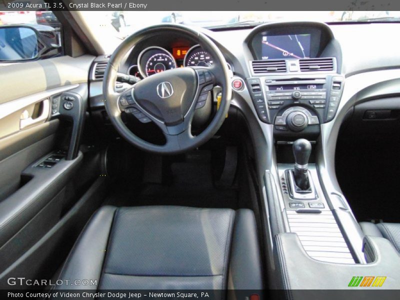 Crystal Black Pearl / Ebony 2009 Acura TL 3.5