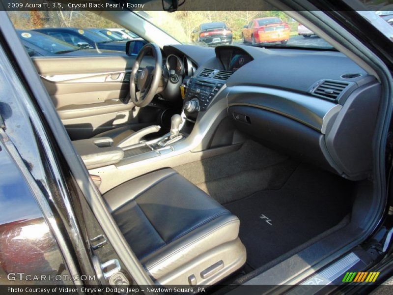 Crystal Black Pearl / Ebony 2009 Acura TL 3.5