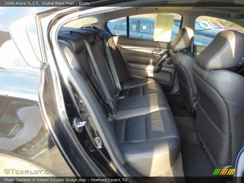 Crystal Black Pearl / Ebony 2009 Acura TL 3.5