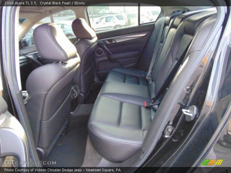 Crystal Black Pearl / Ebony 2009 Acura TL 3.5