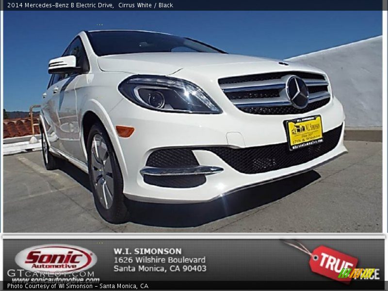 Cirrus White / Black 2014 Mercedes-Benz B Electric Drive