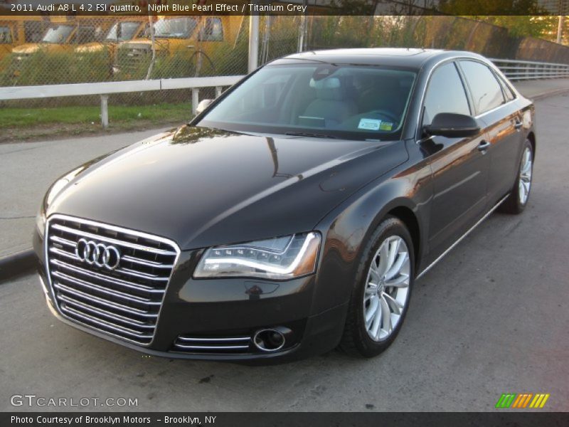 Night Blue Pearl Effect / Titanium Grey 2011 Audi A8 L 4.2 FSI quattro