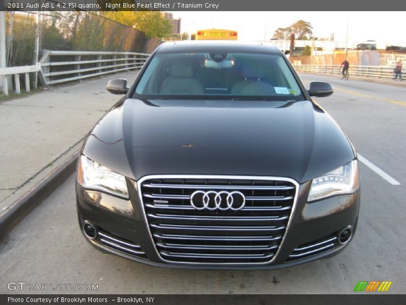 Night Blue Pearl Effect / Titanium Grey 2011 Audi A8 L 4.2 FSI quattro