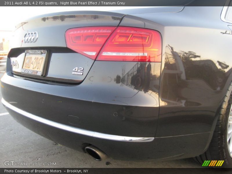 Night Blue Pearl Effect / Titanium Grey 2011 Audi A8 L 4.2 FSI quattro
