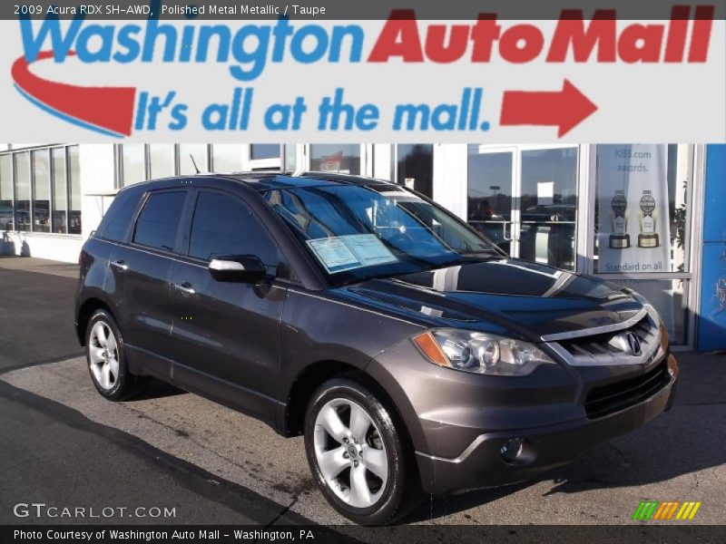 Polished Metal Metallic / Taupe 2009 Acura RDX SH-AWD