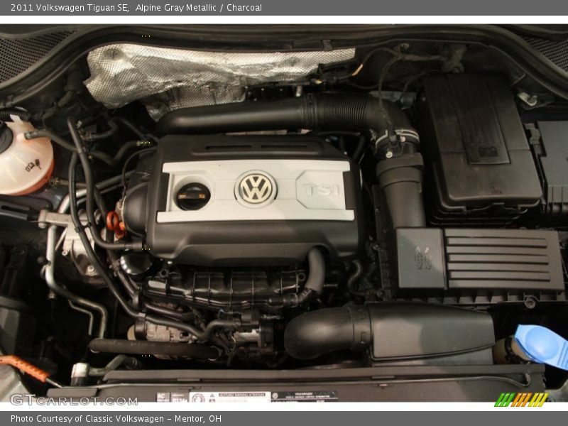 Alpine Gray Metallic / Charcoal 2011 Volkswagen Tiguan SE