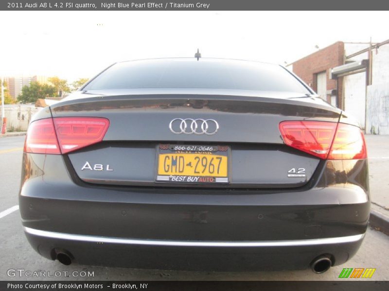 Night Blue Pearl Effect / Titanium Grey 2011 Audi A8 L 4.2 FSI quattro