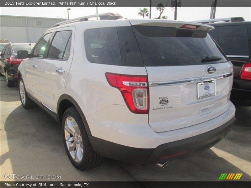 White Platinum / Charcoal Black 2015 Ford Explorer Limited