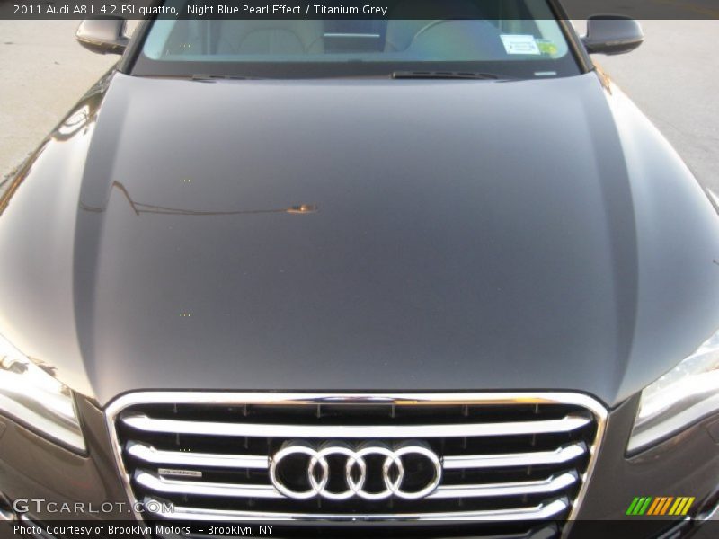 Night Blue Pearl Effect / Titanium Grey 2011 Audi A8 L 4.2 FSI quattro