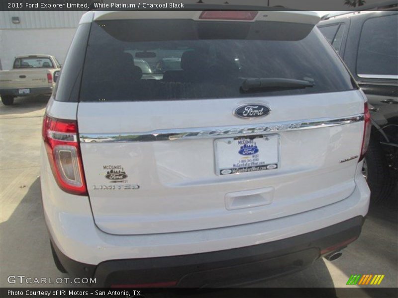 White Platinum / Charcoal Black 2015 Ford Explorer Limited
