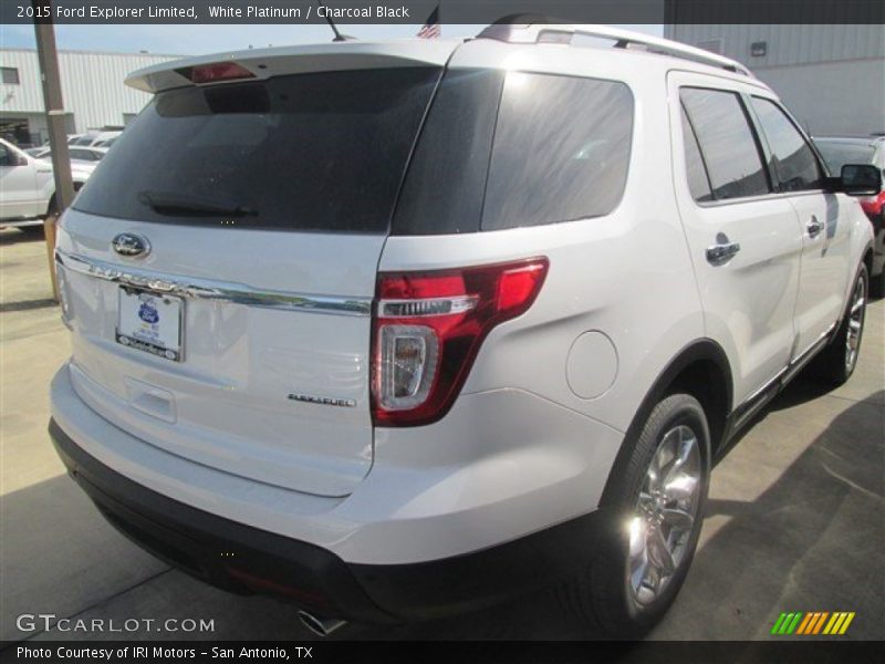 White Platinum / Charcoal Black 2015 Ford Explorer Limited