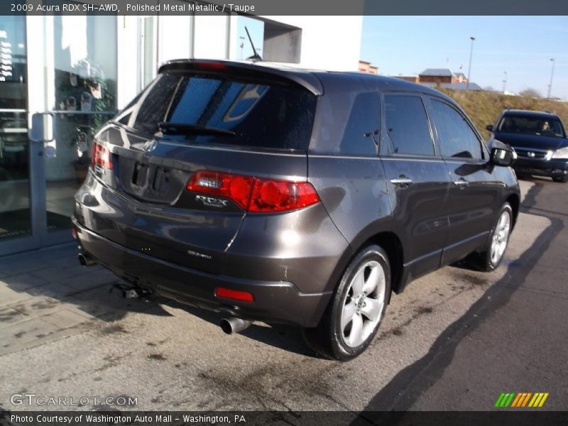 Polished Metal Metallic / Taupe 2009 Acura RDX SH-AWD
