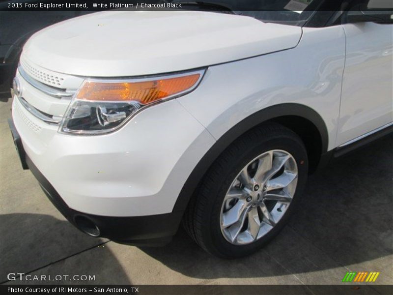 White Platinum / Charcoal Black 2015 Ford Explorer Limited