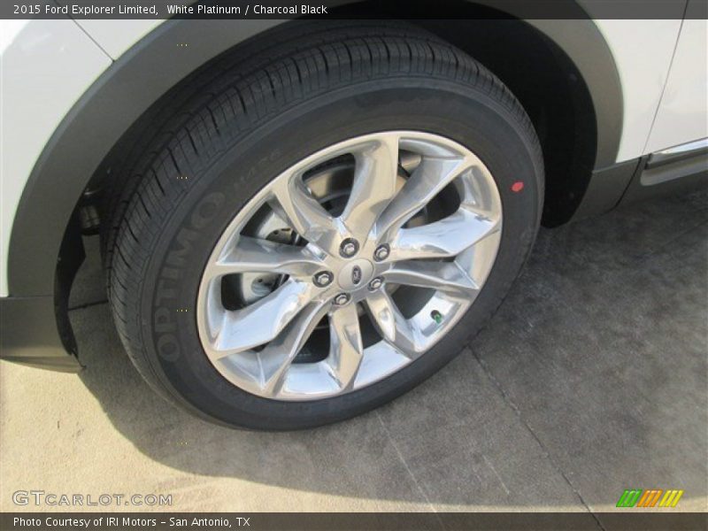 White Platinum / Charcoal Black 2015 Ford Explorer Limited