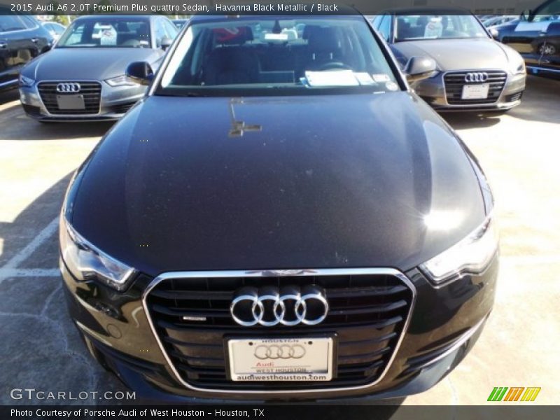 Havanna Black Metallic / Black 2015 Audi A6 2.0T Premium Plus quattro Sedan