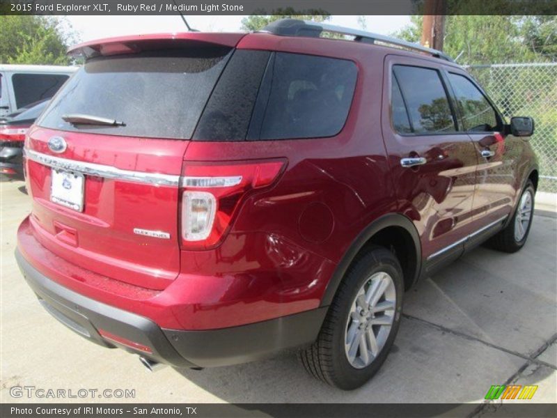 Ruby Red / Medium Light Stone 2015 Ford Explorer XLT