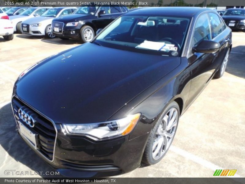 Havanna Black Metallic / Black 2015 Audi A6 2.0T Premium Plus quattro Sedan