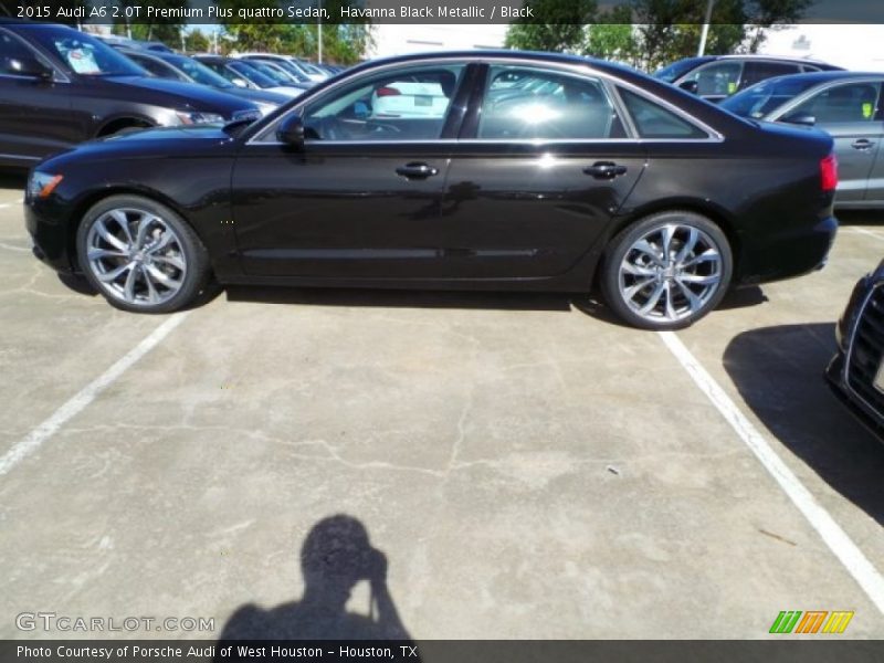 Havanna Black Metallic / Black 2015 Audi A6 2.0T Premium Plus quattro Sedan