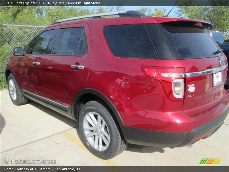 Ruby Red / Medium Light Stone 2015 Ford Explorer XLT