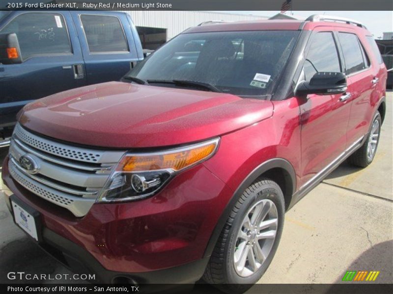Ruby Red / Medium Light Stone 2015 Ford Explorer XLT