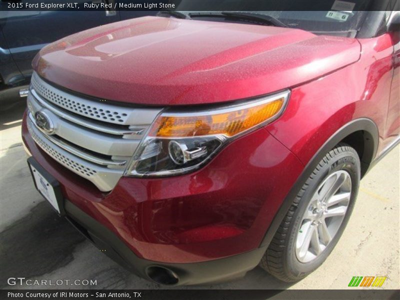 Ruby Red / Medium Light Stone 2015 Ford Explorer XLT